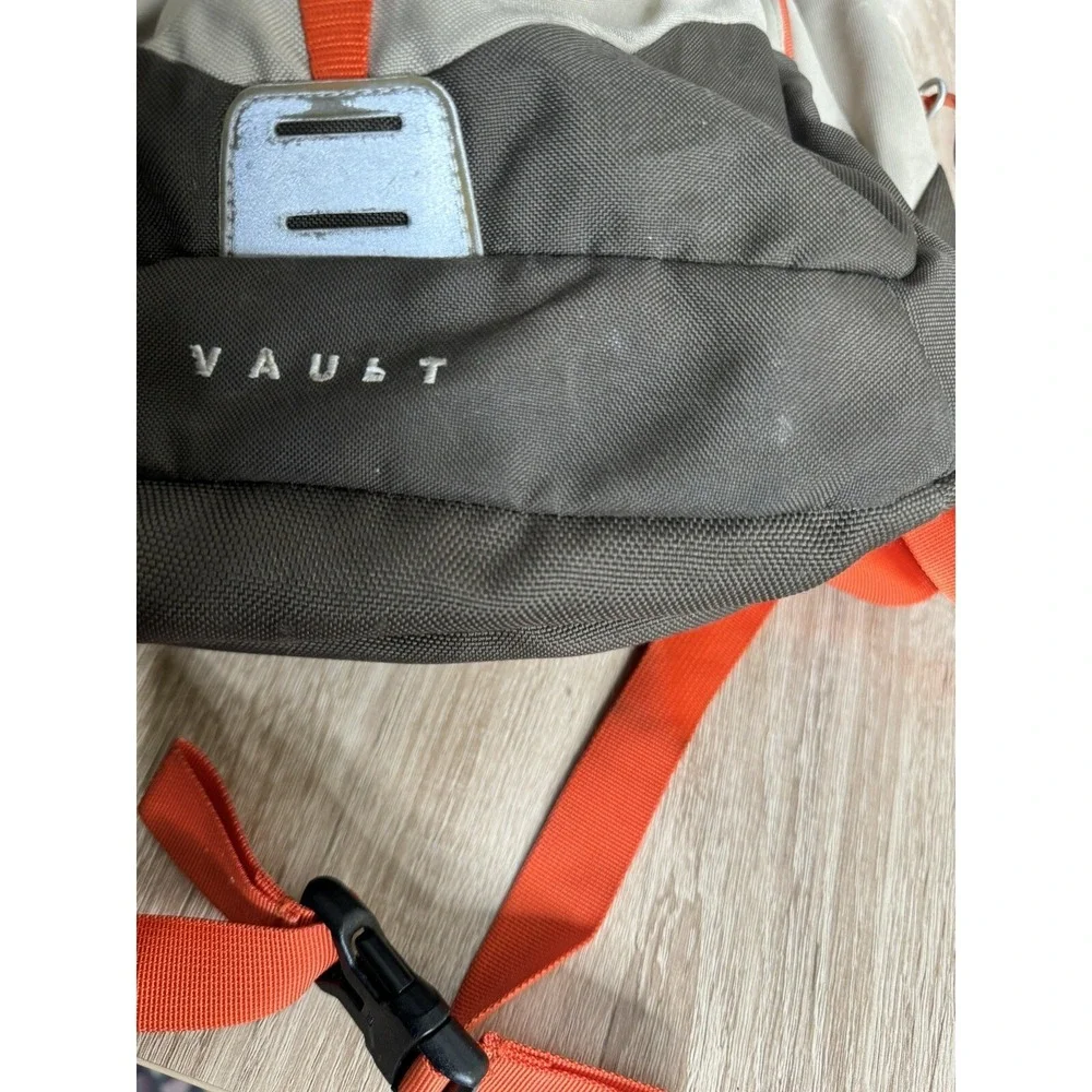 The North Face Vault Brown and Orang Vault Outdoor Hiking  Backpack